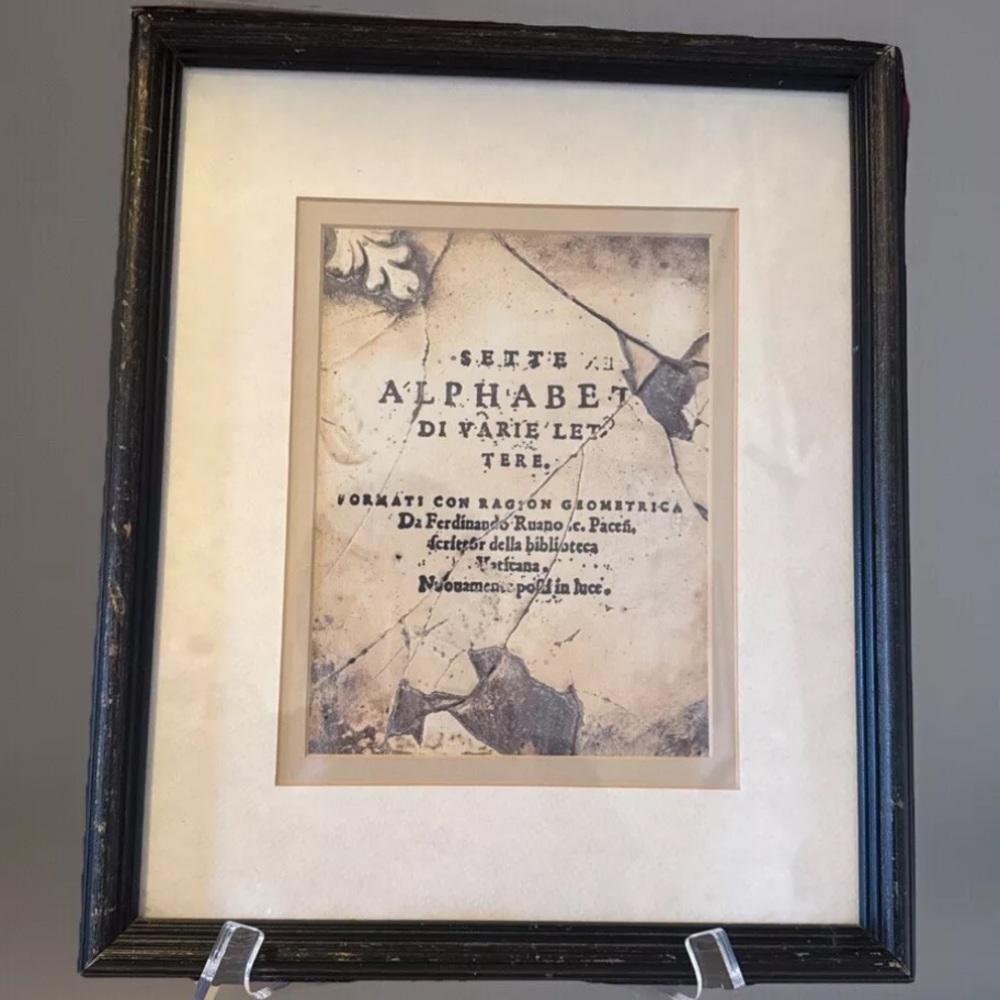 ❌SOLD❌RARE Vintage Sid Dickens Lithograph T-12 Alpha Original Frame Numbered